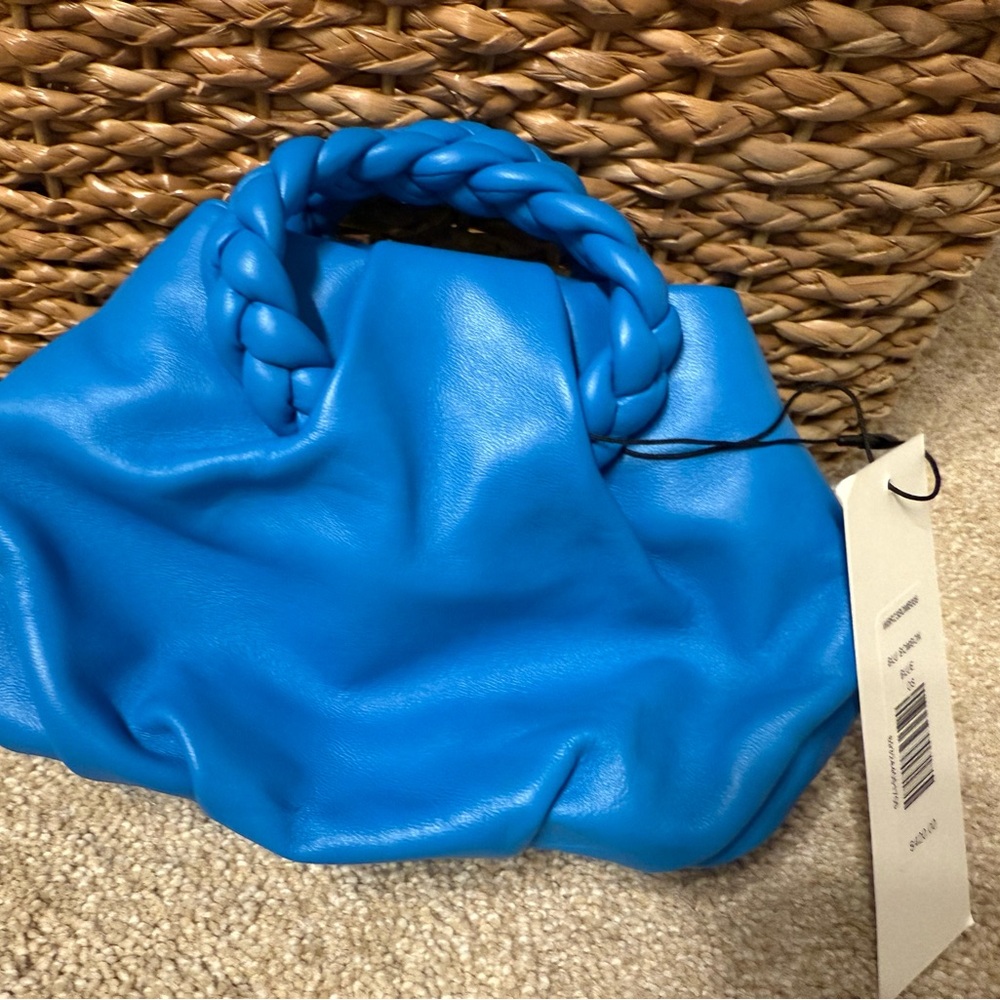 Veronica Beard Blue Ruched Clutch mini